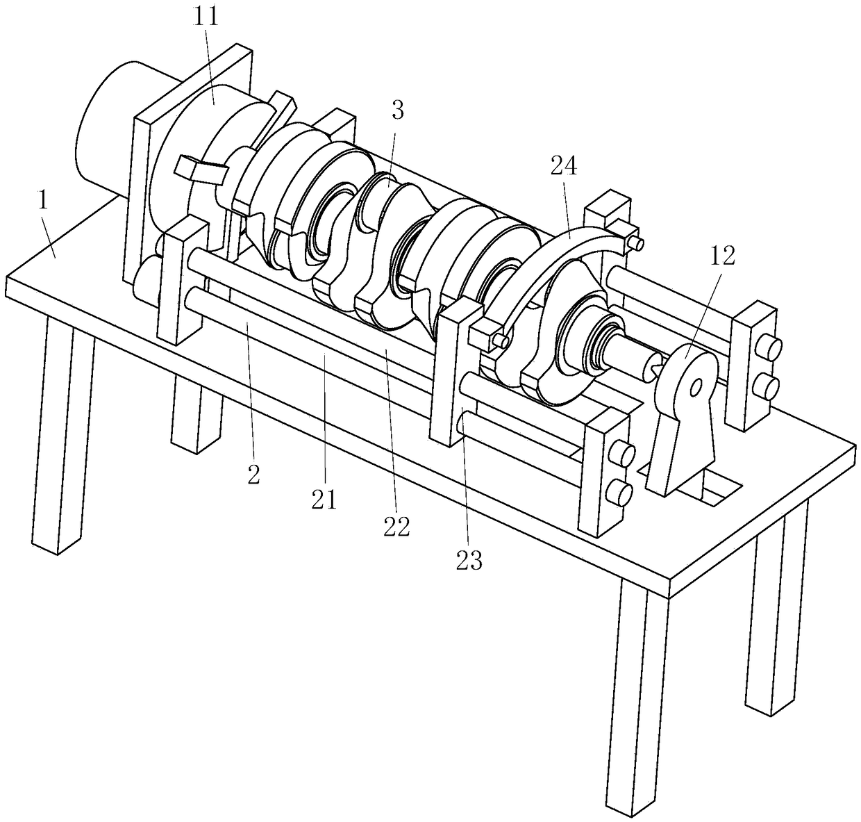 Method for repairing crankshaft of automobile engine