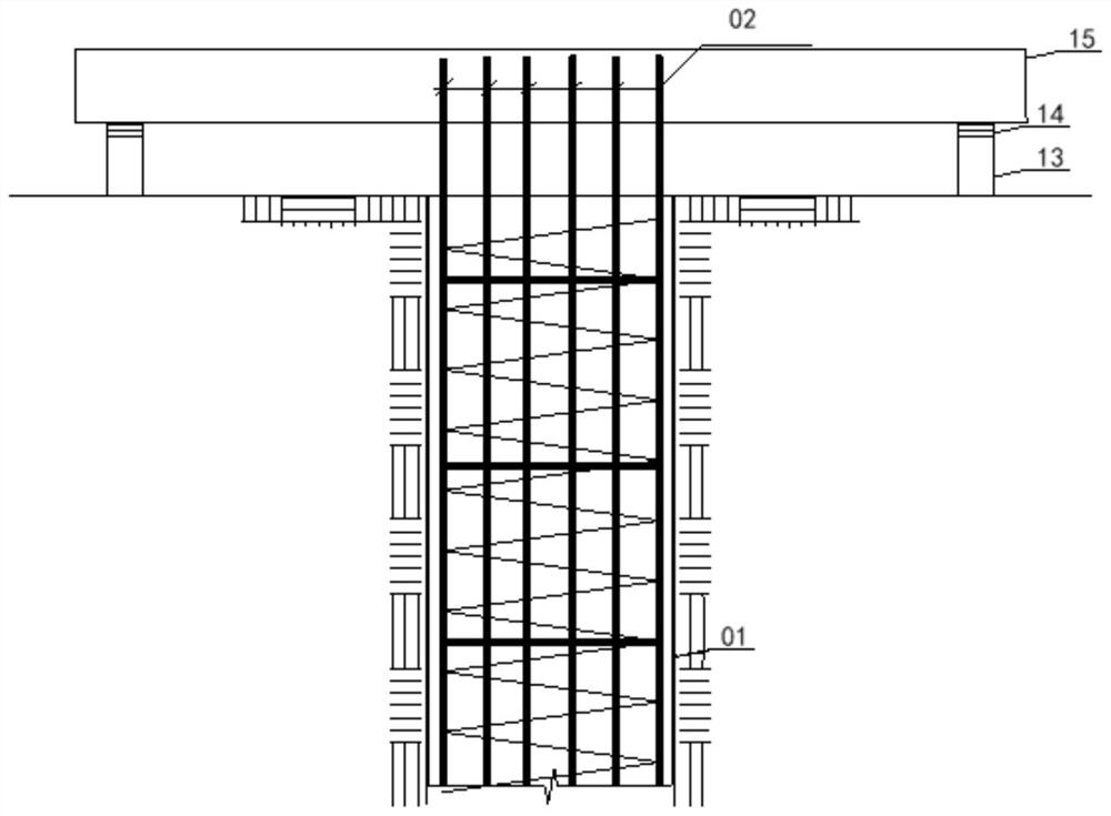 Uplift pile uplift force detection method