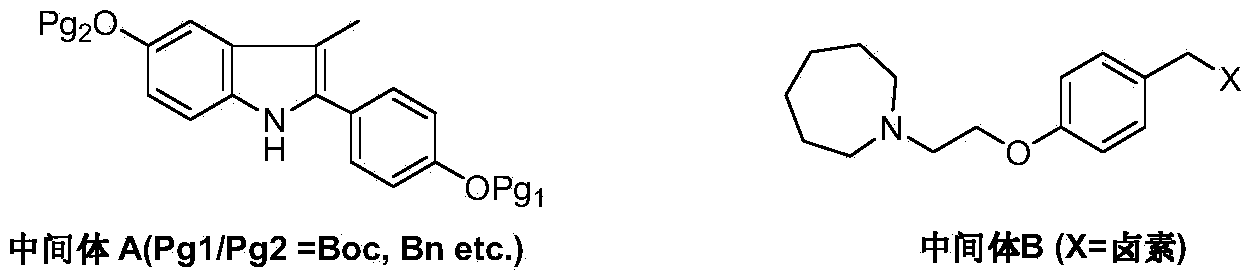 Preparation method of bazedoxifene