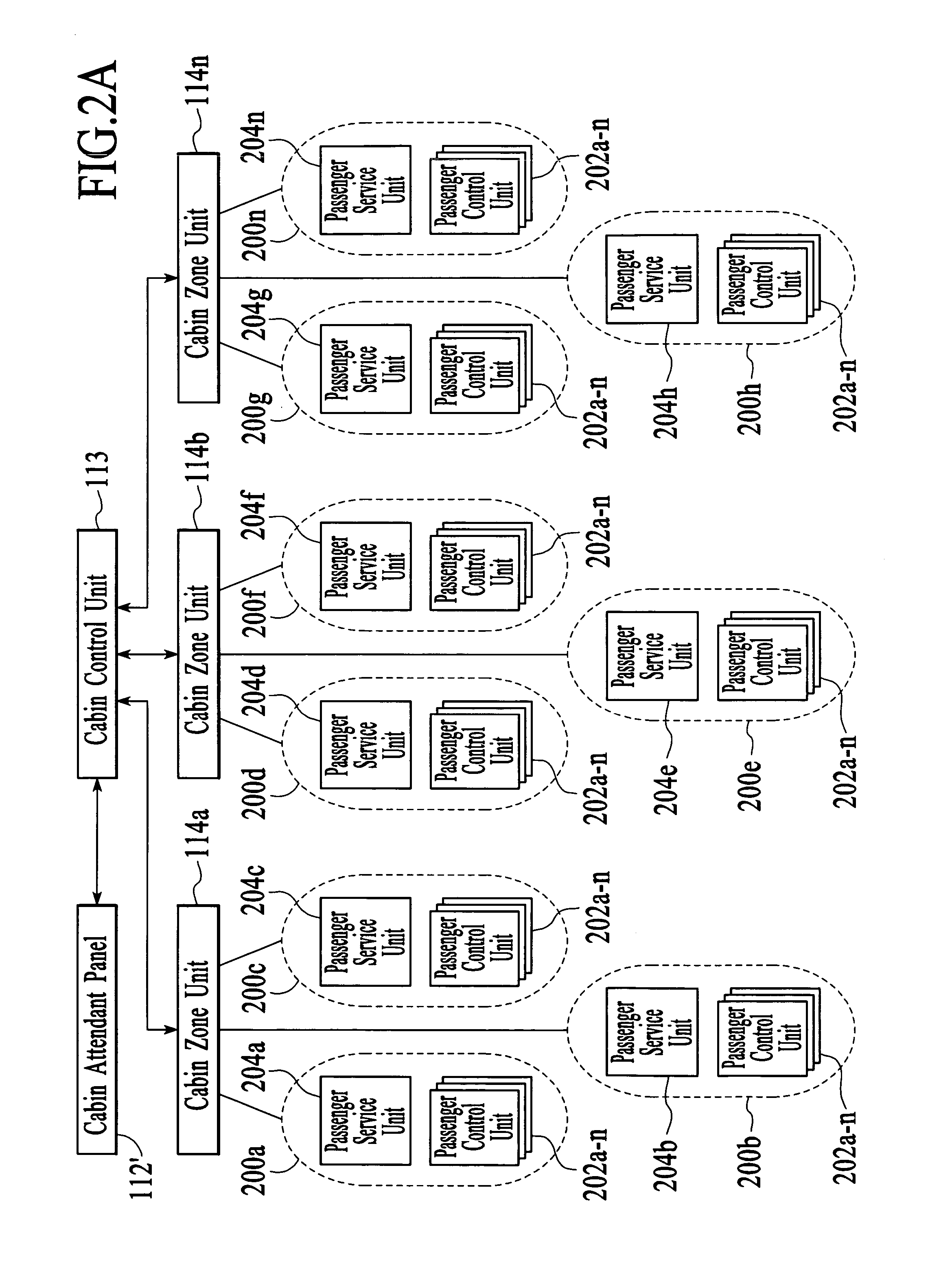 Simplified power system for a cabin services system for an aircraft