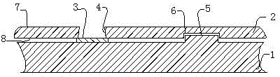 A kind of manufacturing process of step formwork