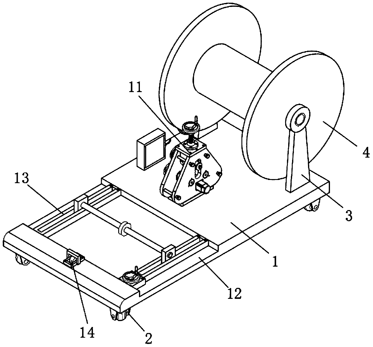 Cable laying device for communication engineering