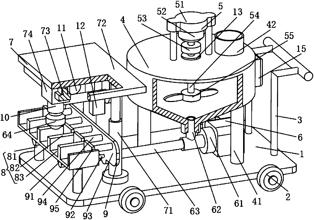 Feed throwing machine for poultry breeding