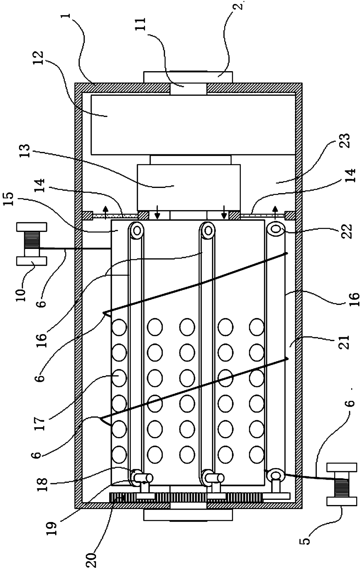 Lead air drying machine