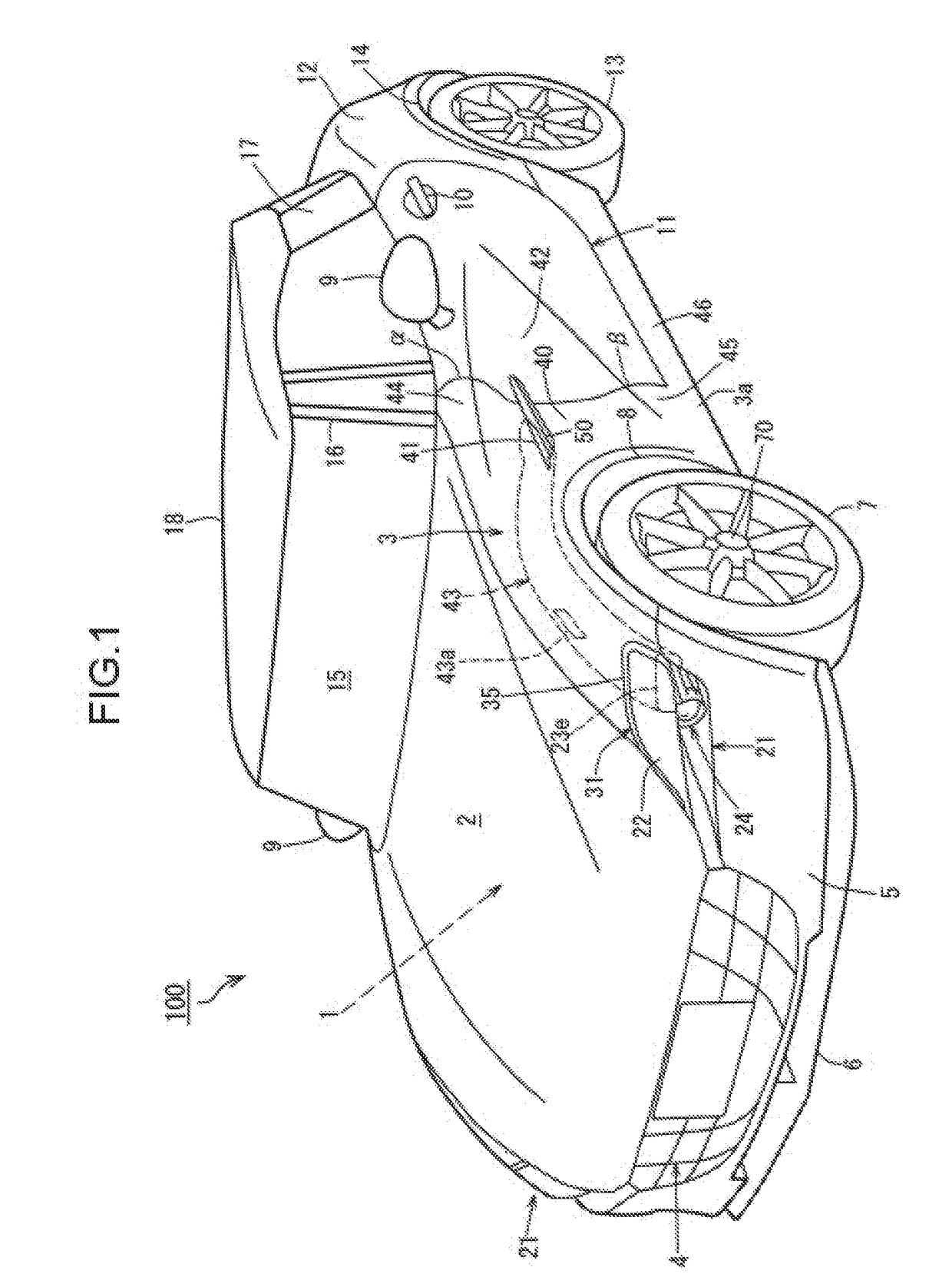 Front structure of vehicle