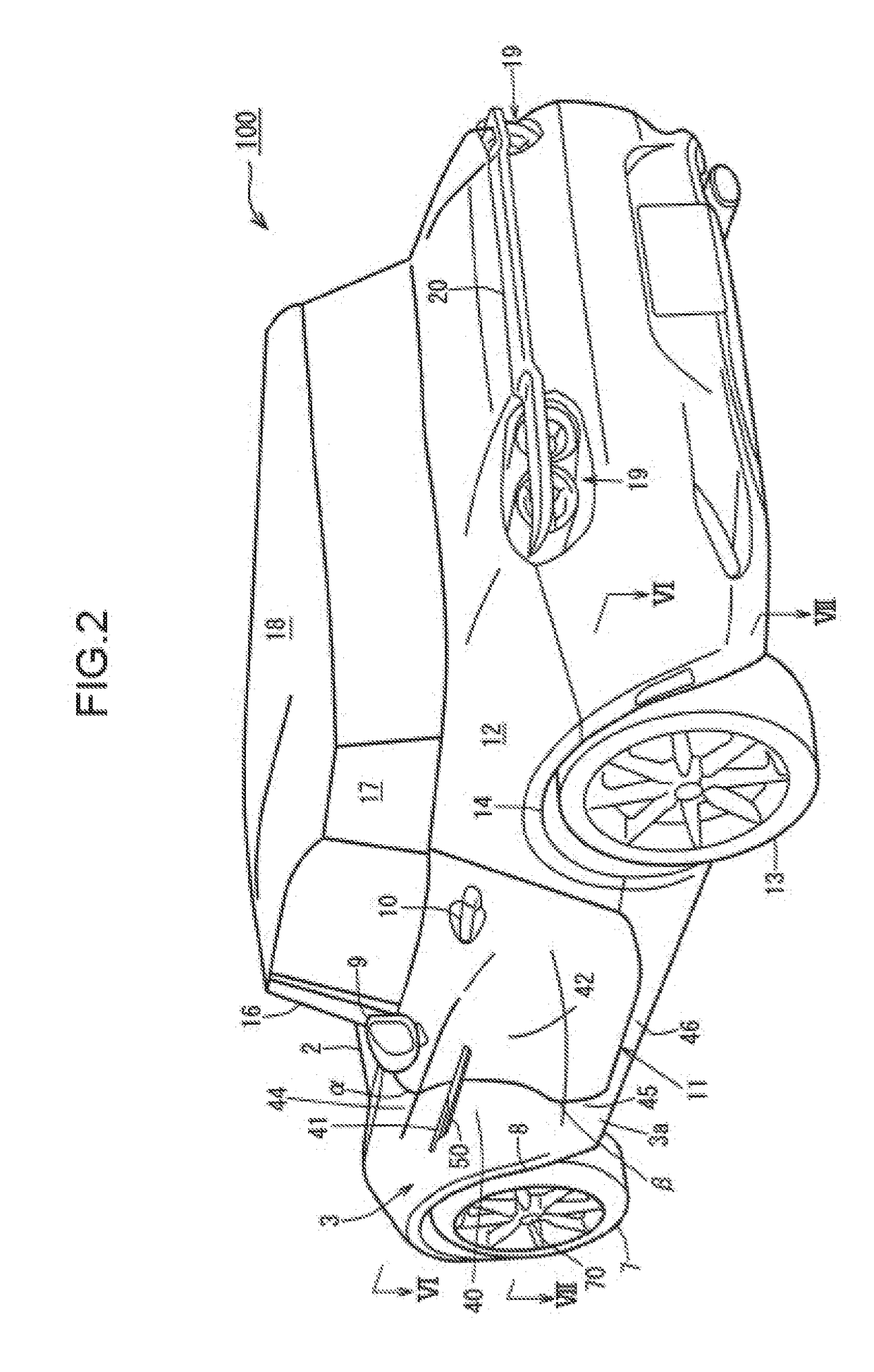 Front structure of vehicle