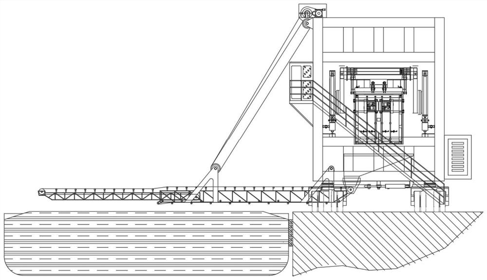 Novel material unloading equipment and novel material unloading device