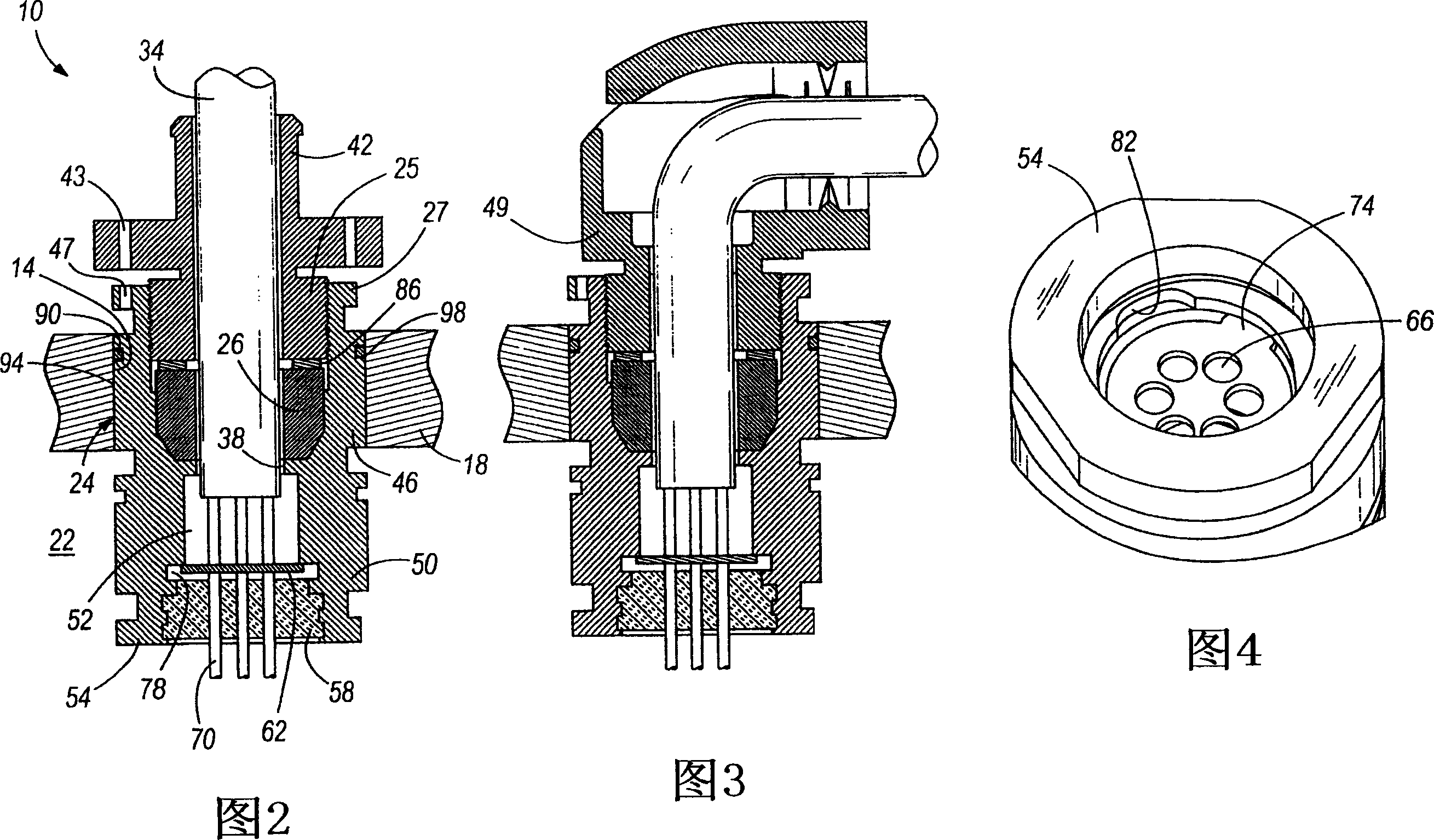 Indirect entry cable gland assembly