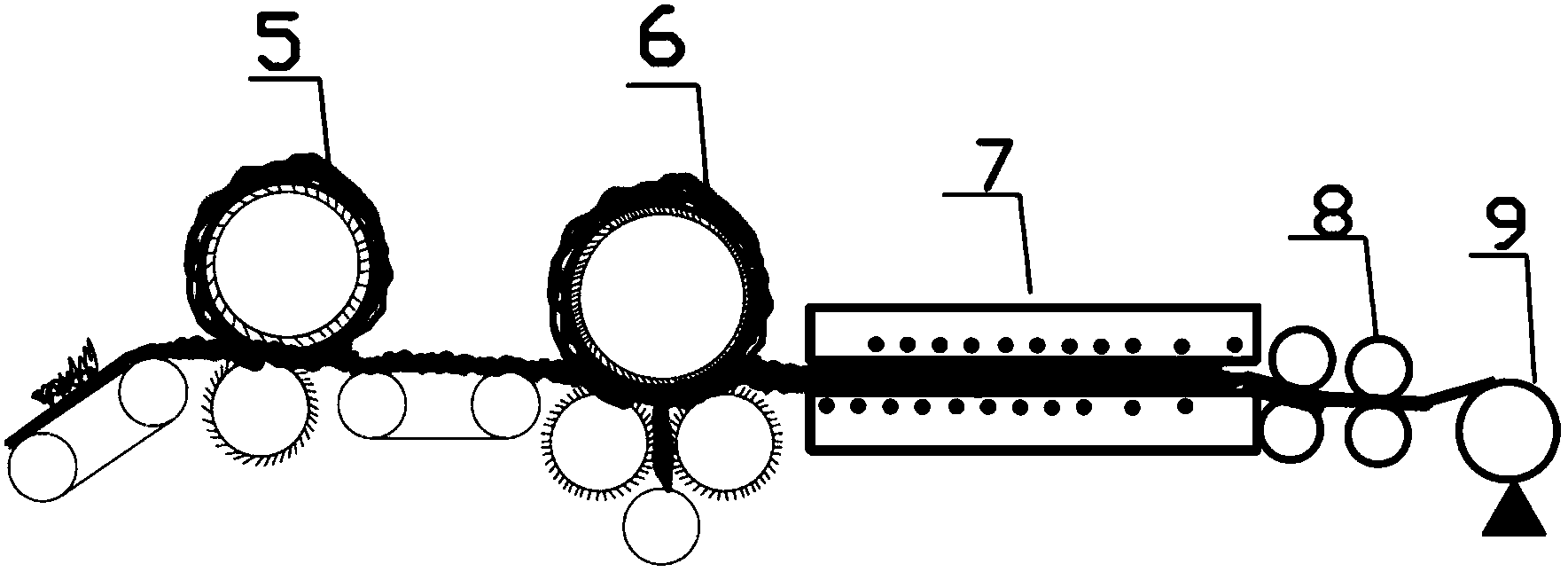 Nature fiber reinforced thermoplastic resin unidirectional prepreg tape and preparation method thereof