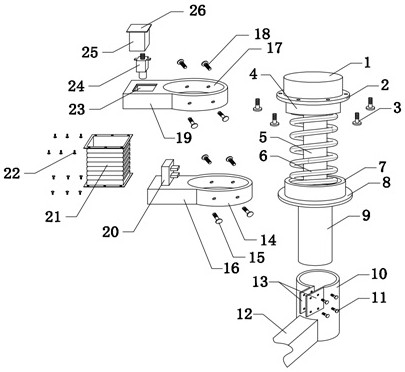 Laser distance measuring device and method for measuring distance between magnetic poles