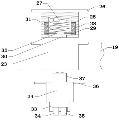 Laser distance measuring device and method for measuring distance between magnetic poles