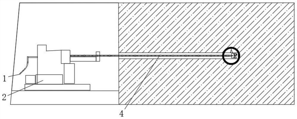 A hard coal anti-scouring and pressure relief drilling construction method and equipment