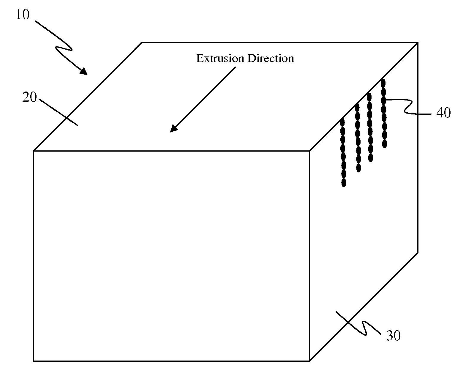 Oriented polymer composition with a deoriented surface layer