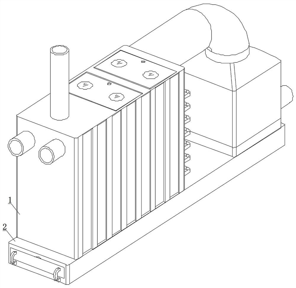 Skid-mounted vocs odor gas treatment device