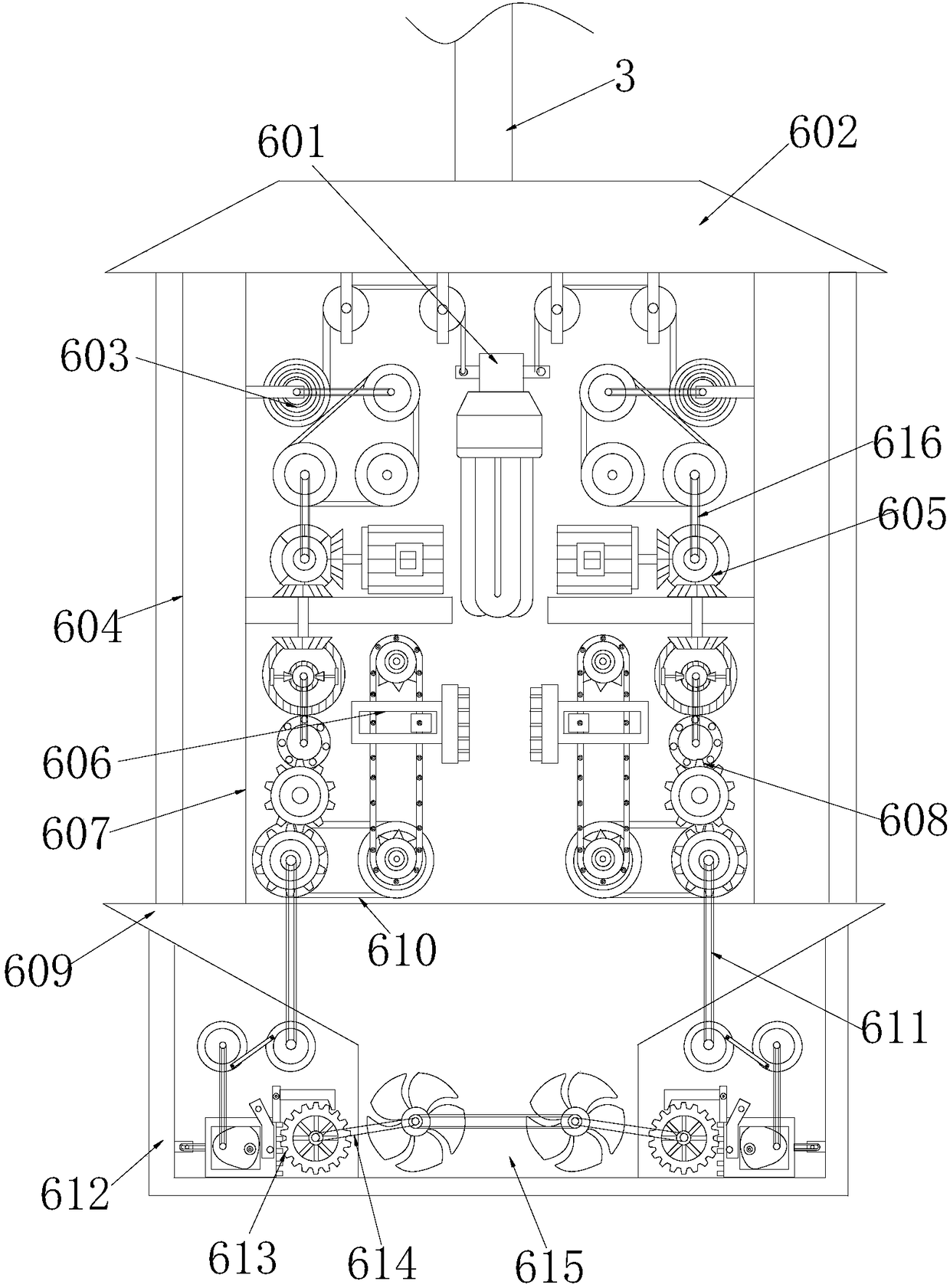 Lighting device for electric power maintenance