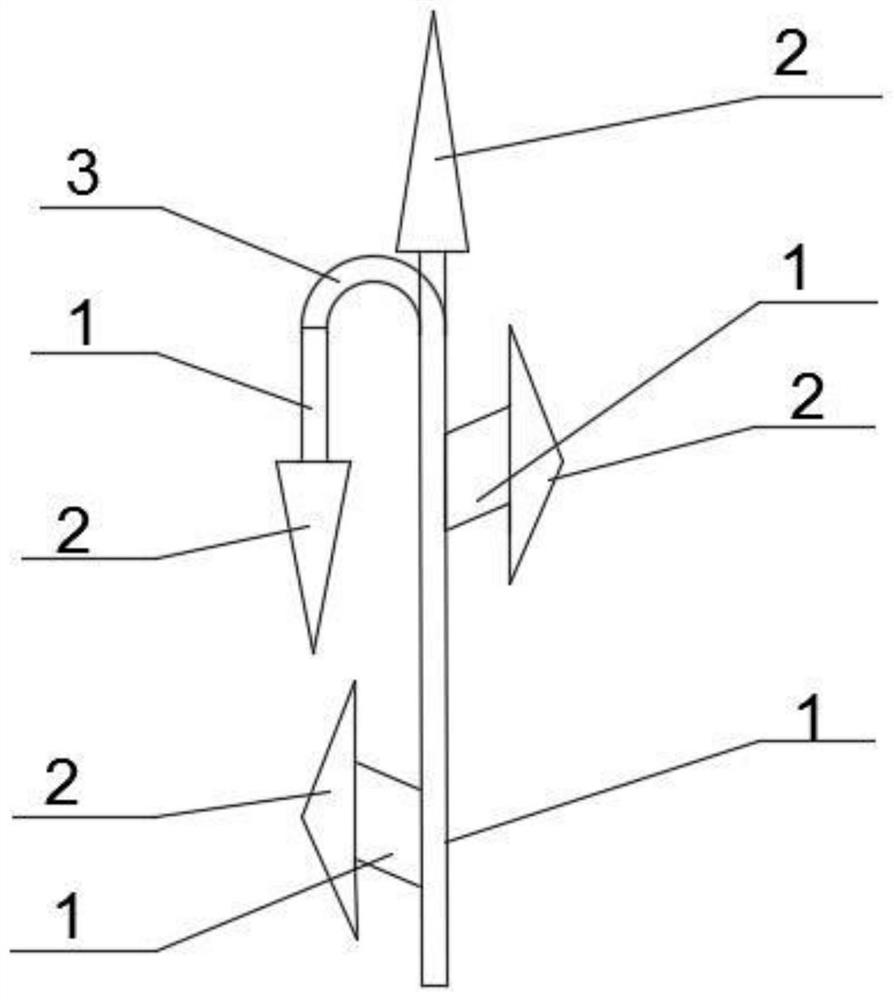 Hammering device for pavement marking and use method