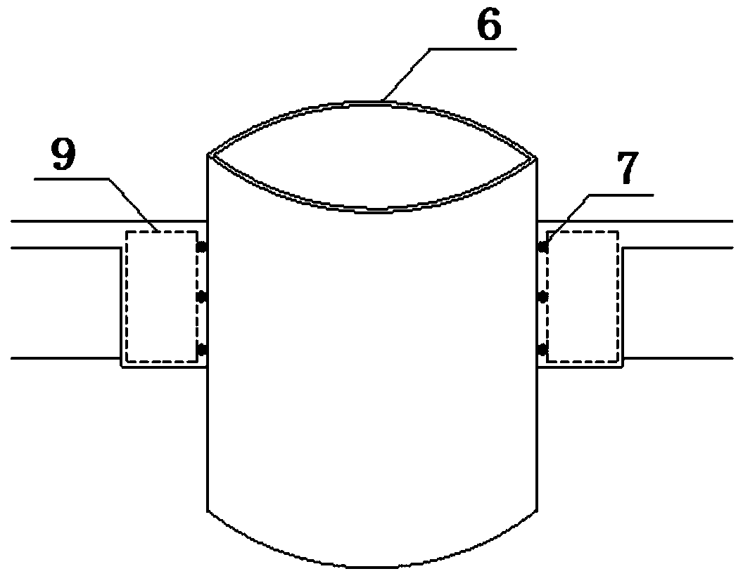 Construction method of large-diameter steel pipe column ring beam and operation platform