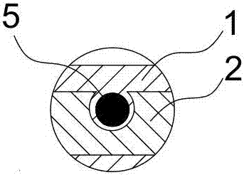 Metal magnetic wire mark for broad tonguefish