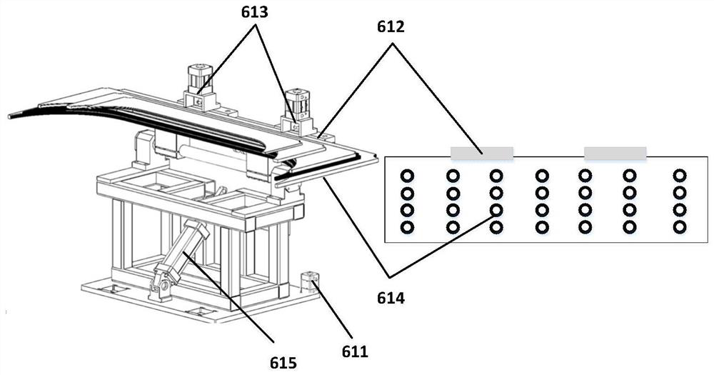 Equipment and method for continuous feeding and discharging and uninterrupted polishing of marine arc slab