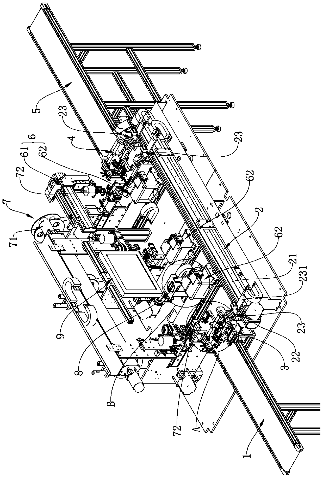 Device for automatic light proof paper attaching and easy tearing and attaching processing