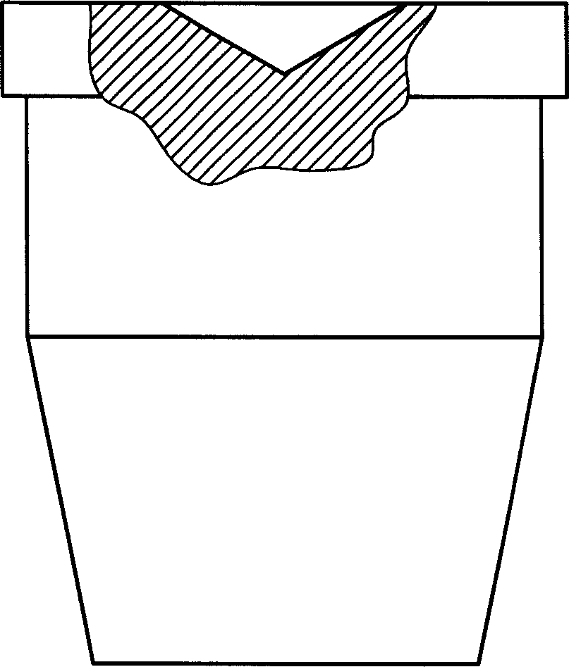 Anchorage device clamping piece blank cold extrusion process