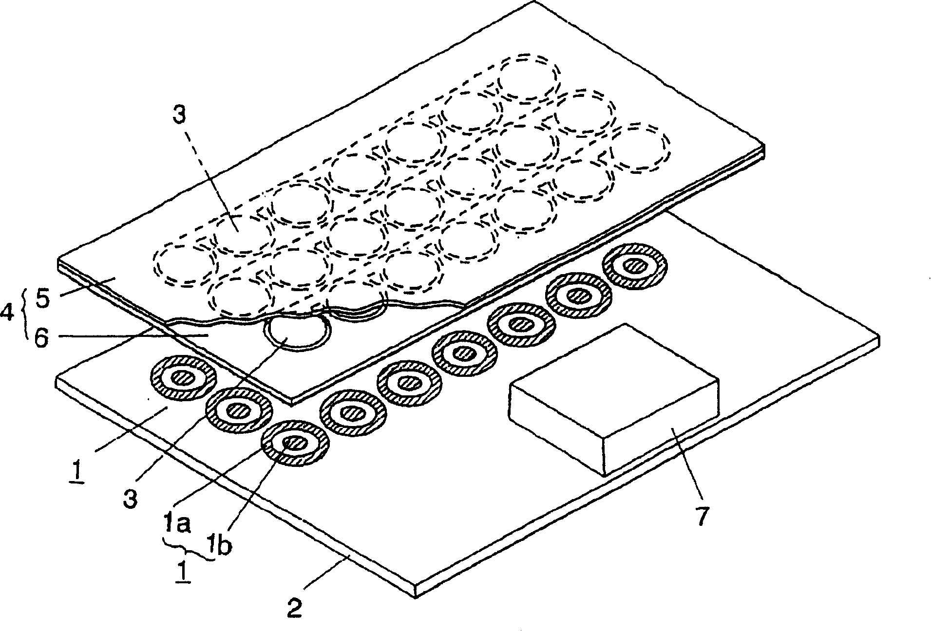 Point-push spring, sheet with point-push spring and switch device