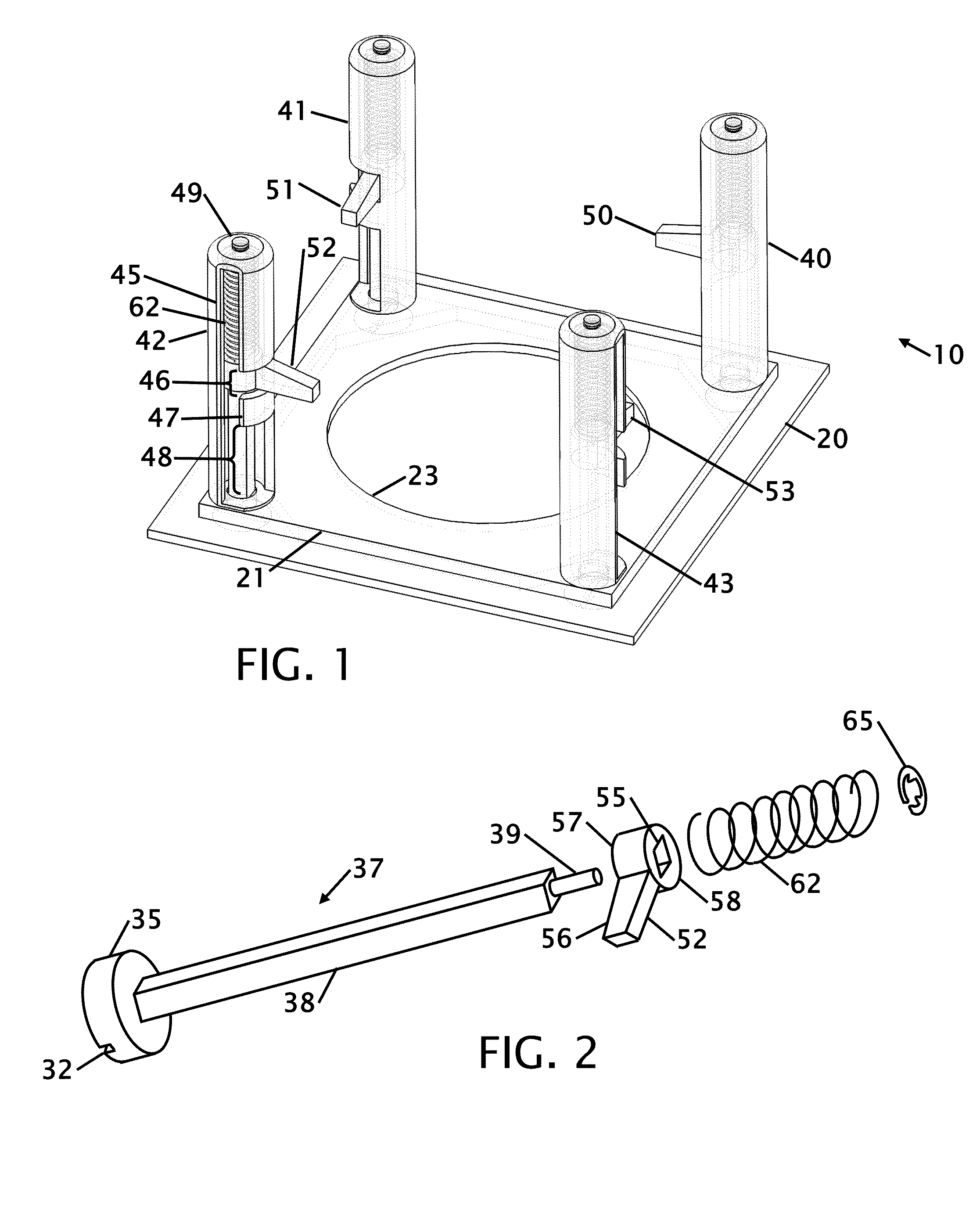 Fixture housing using dog ears