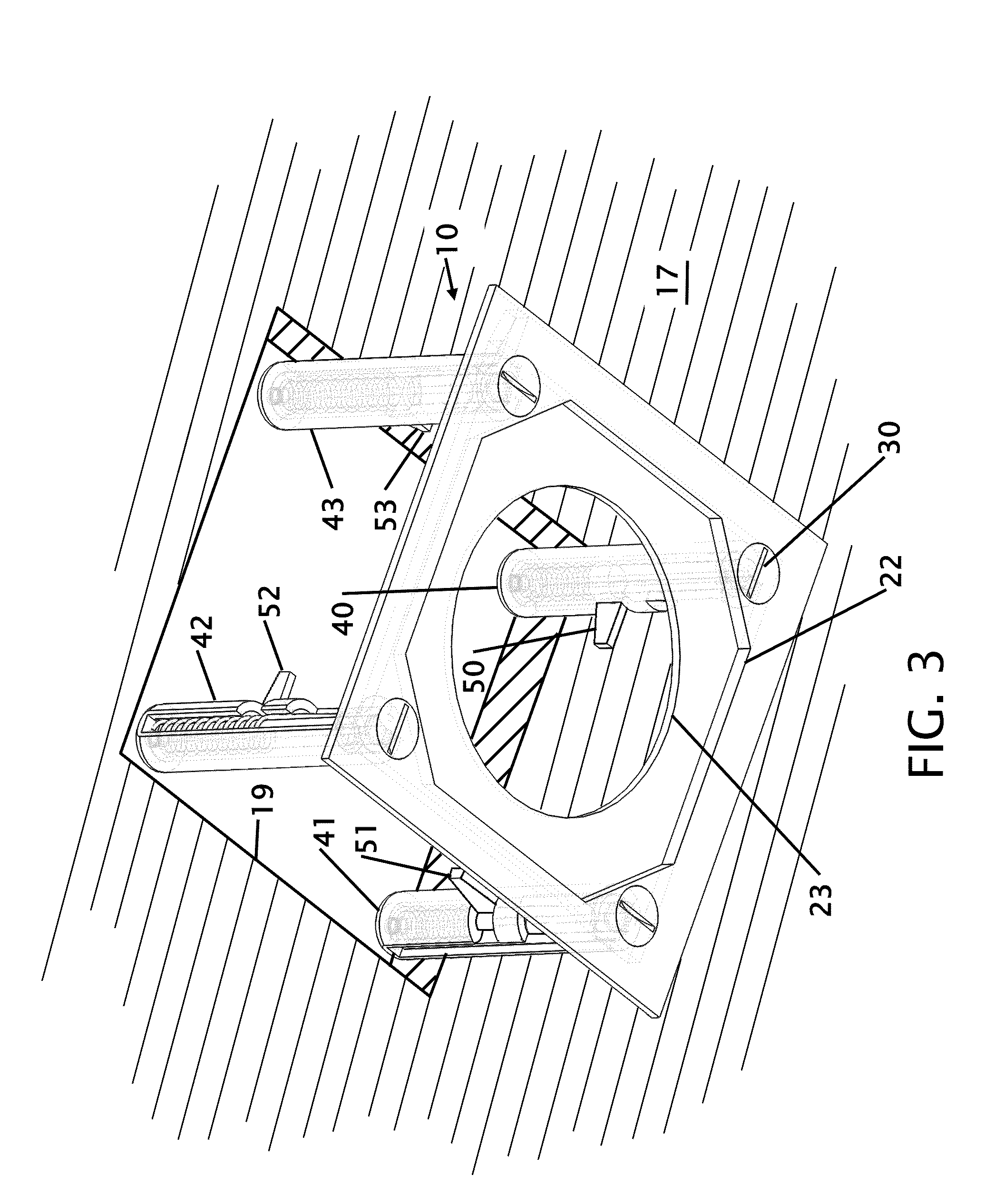 Fixture housing using dog ears