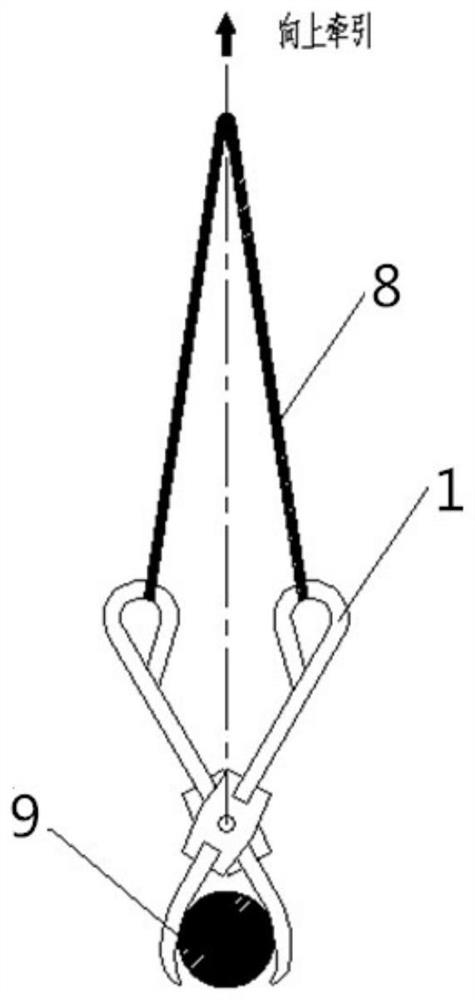 Hoisting calipers and method for hoisting bars by using same