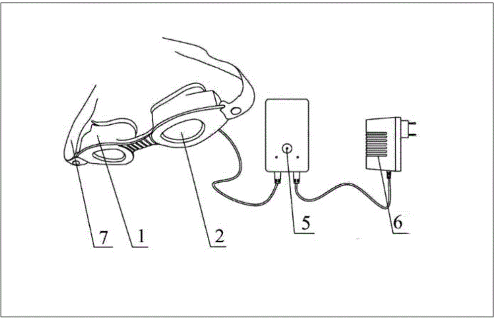 Meibomian gland heating and fumigating device for xerophthalmias