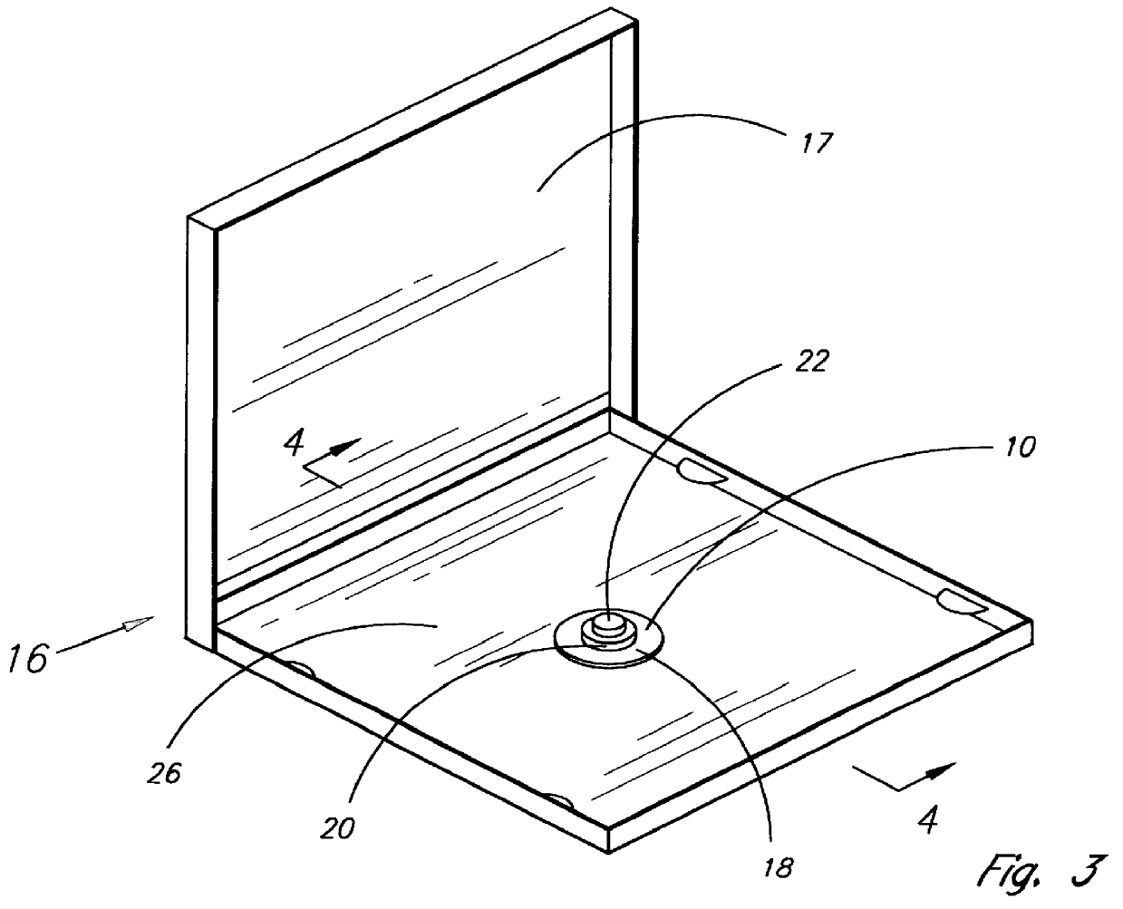 Compact disk locking device