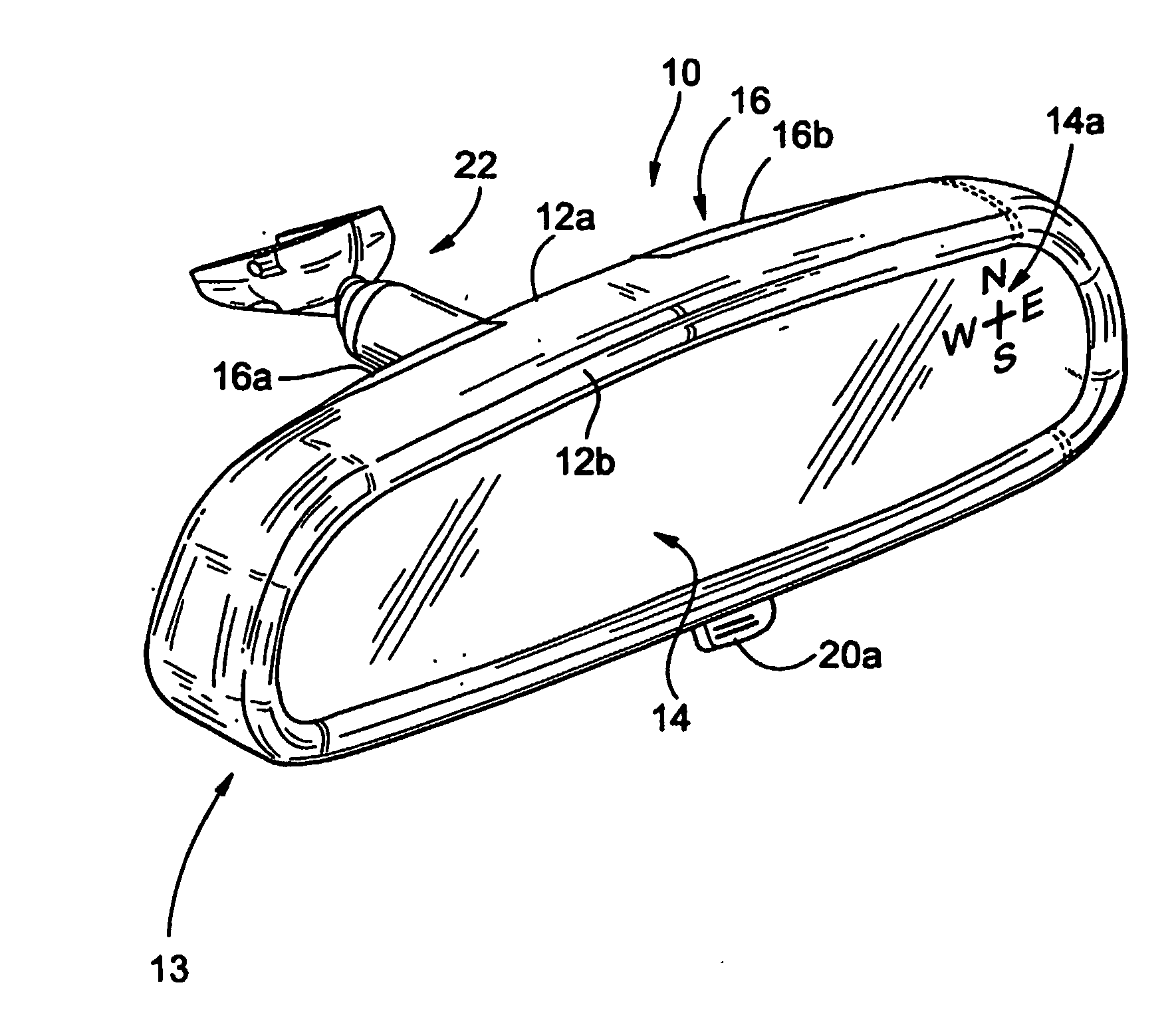 Mirror assembly for vehicle