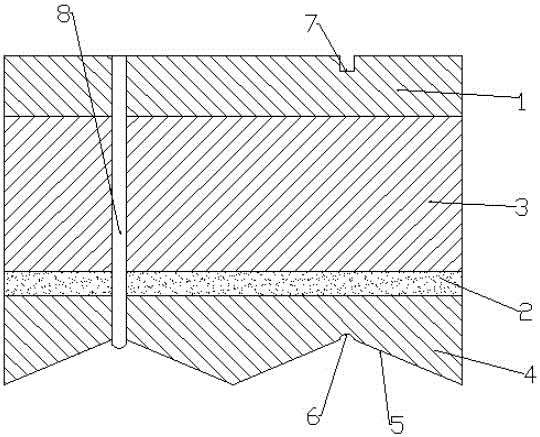 Heat-insulated composite refractory brick