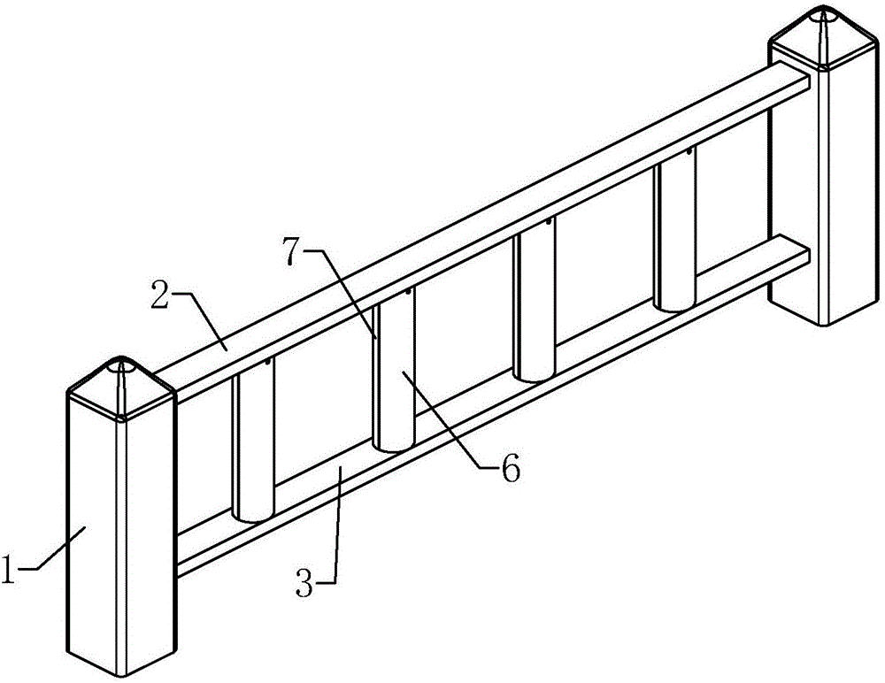 Municipal greening isolation fence