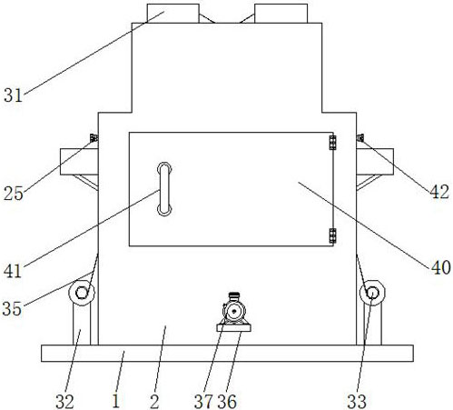 Box type printing and dyeing device for textile