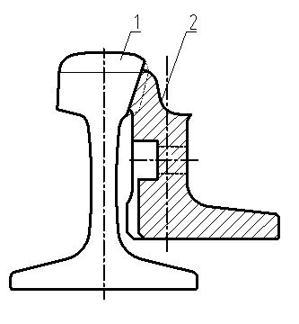 Horizontal deeply-concealed wear-resistant tongue rail and stock rail structure