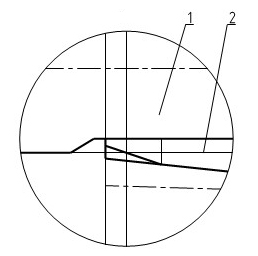 Horizontal deeply-concealed wear-resistant tongue rail and stock rail structure