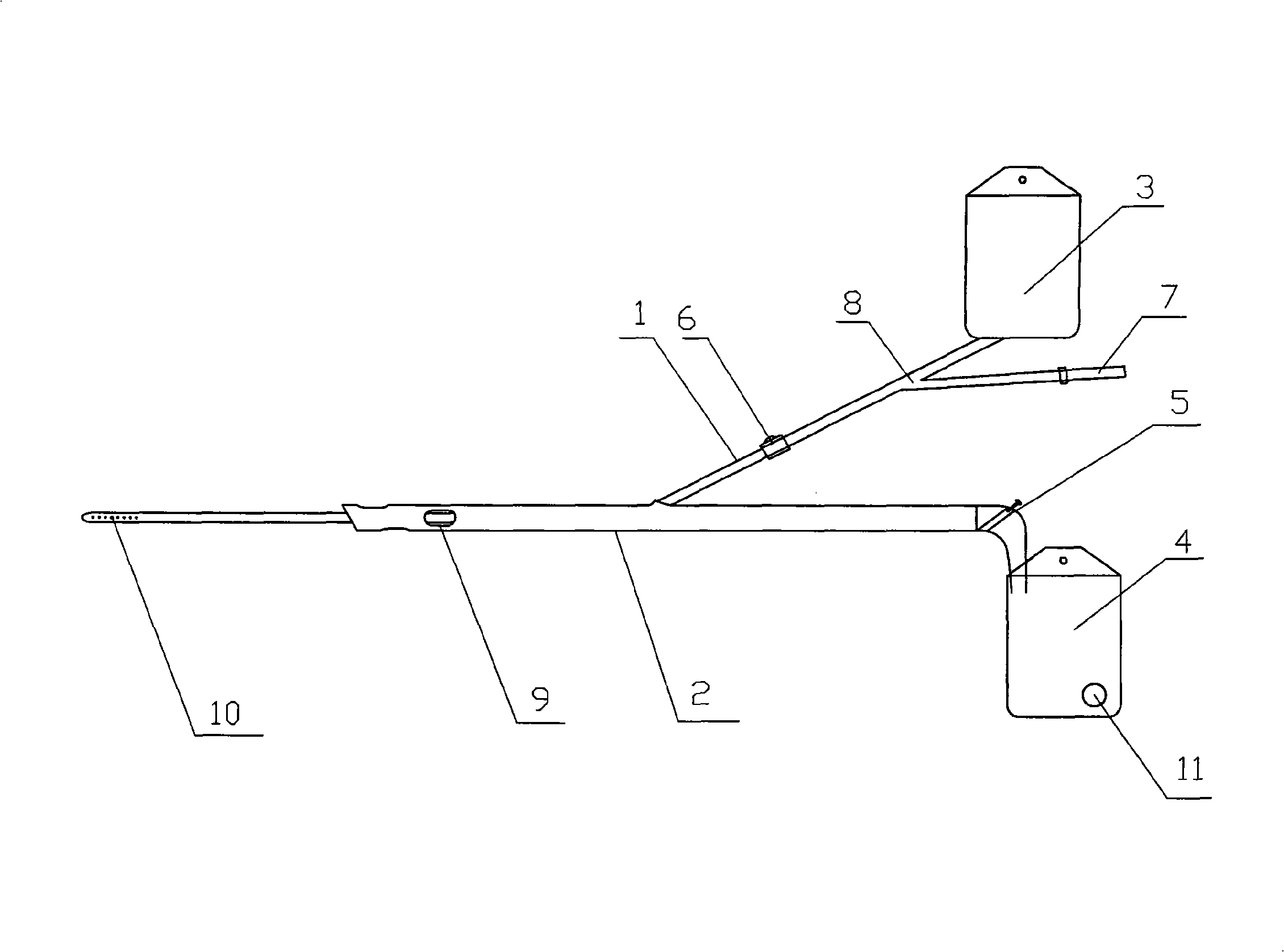 Disposable coloclysis administer drug dialyser