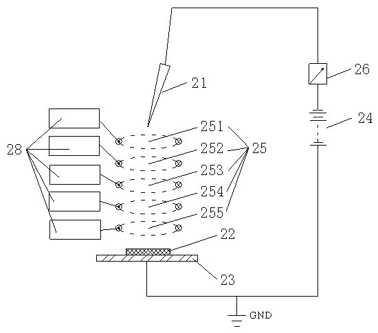 Electret polarization device and method for polarization by adopting same