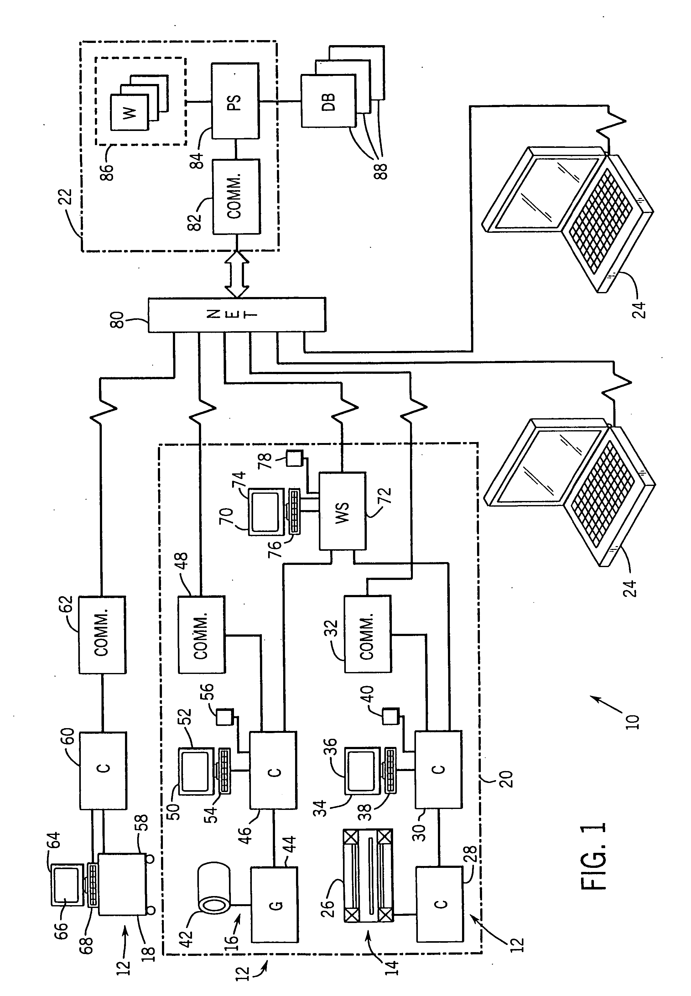 Medical diagnostic system service method and apparatus