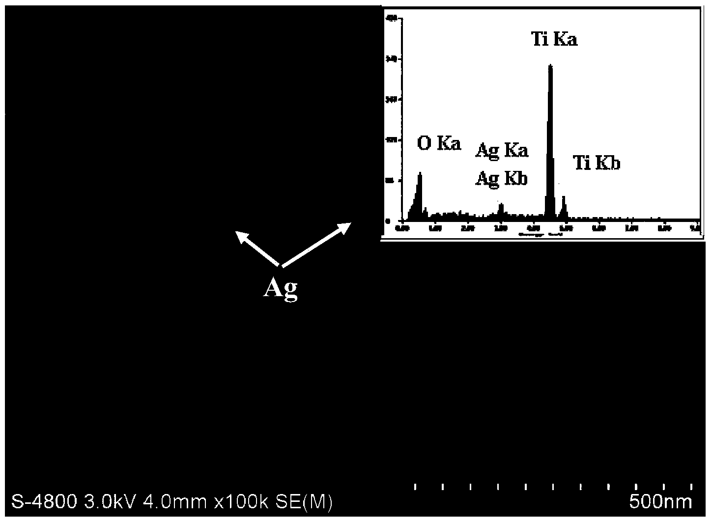 Preparation method of loaded-calcium phosphorus silver nanotube array on medical titanium surface