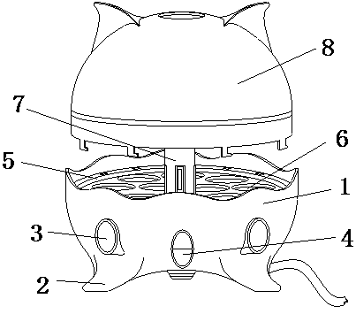 A small household egg steamer