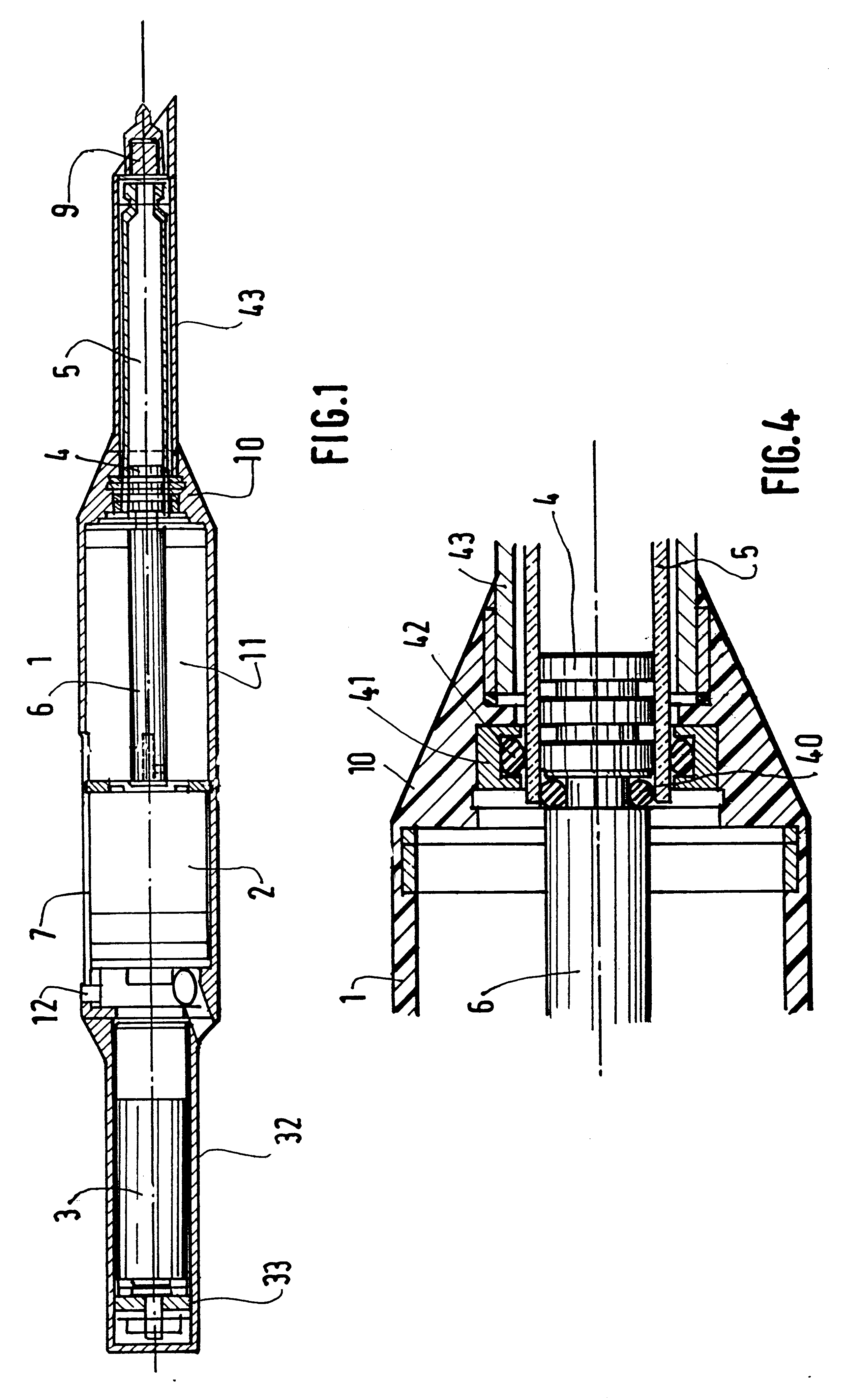 Injector for medical use