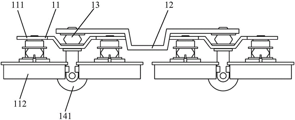 Superconducting maglev vehicle bogie