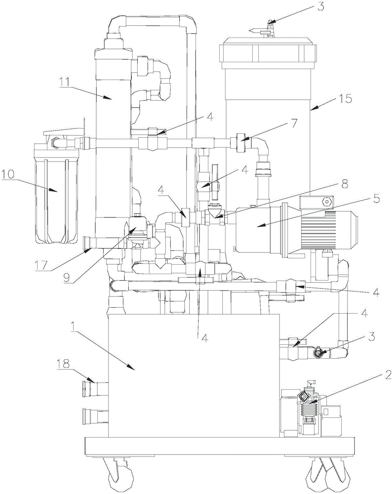 Plate flushing water purifier