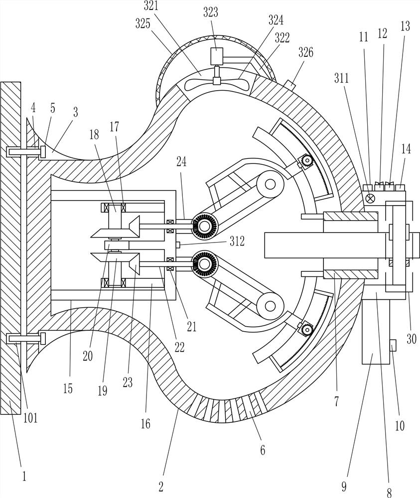 A workpiece intelligent chamfering machine