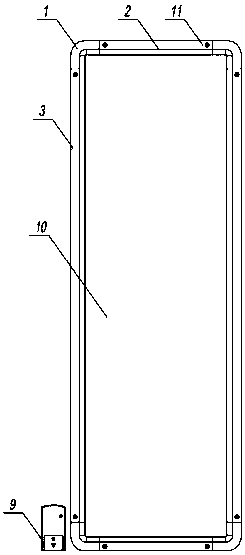 Special visual chart lightbox and application method thereof