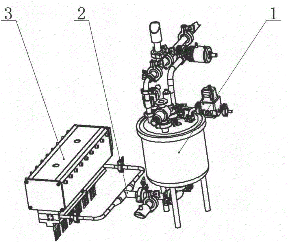 Time-pressure method accurate filling system applied to blowing, filling and sealing all-in-one machine