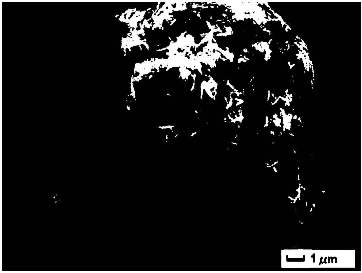 A preparation method and application of a flower-like FeSx/C nano composite material