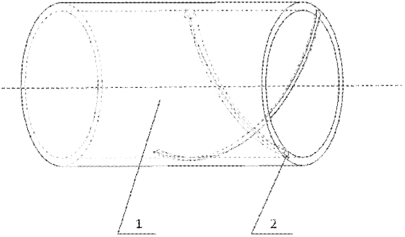 Exhaust mixing method of refiling pneumatic ribbed jet pipe and device thereof